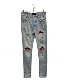 AMIRI（アミリ）の古着「MX1 パッチワークデニムパンツ」｜インディゴ