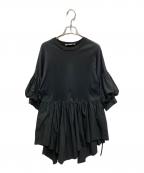 ENFOLDエンフォルド）の古着「タイプライター レイヤーライクPULLOVER」｜ブラック