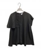 ENFOLDエンフォルド）の古着「FRONT－TACK PULLOVER」｜ブラック