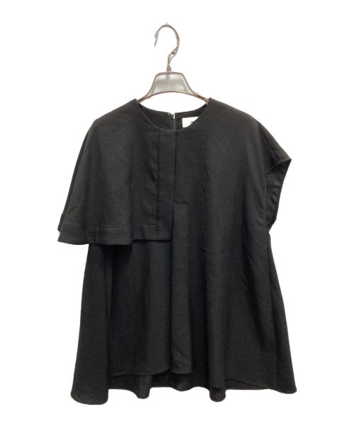 ENFOLD（エンフォルド）ENFOLD (エンフォルド) FRONT－TACK PULLOVER ブラック サイズ:38の古着・服飾アイテム