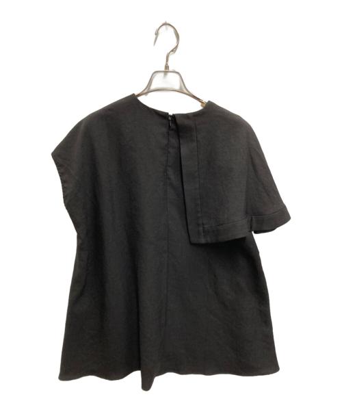 ENFOLD（エンフォルド）ENFOLD (エンフォルド) FRONT－TACK PULLOVER ブラック サイズ:38の古着・服飾アイテム