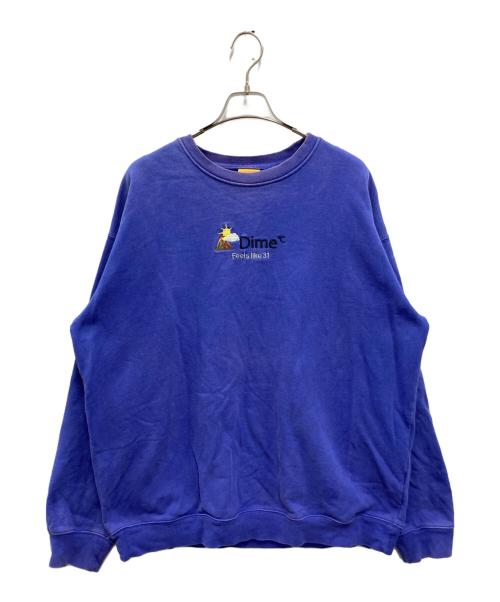 Dime（ダイム）Dime (ダイム) WEATHER CREWNECK パープル サイズ:XLの古着・服飾アイテム
