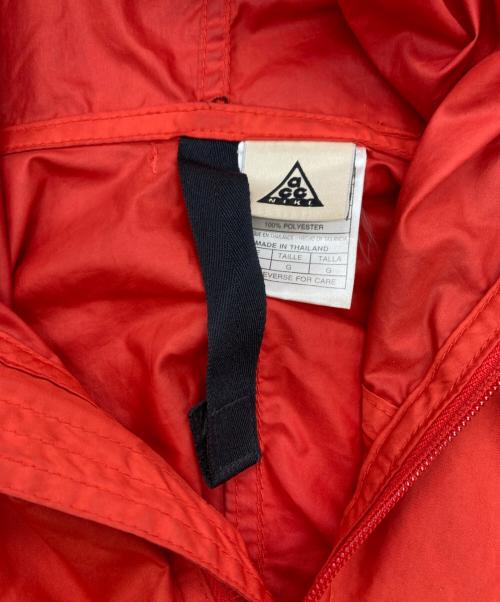 NIKE ACG（ナイキエーシージー）NIKE ACG (ナイキエージーシー) ［古着］アノラックパーカー ブラック×レッド サイズ:Lの古着・服飾アイテム