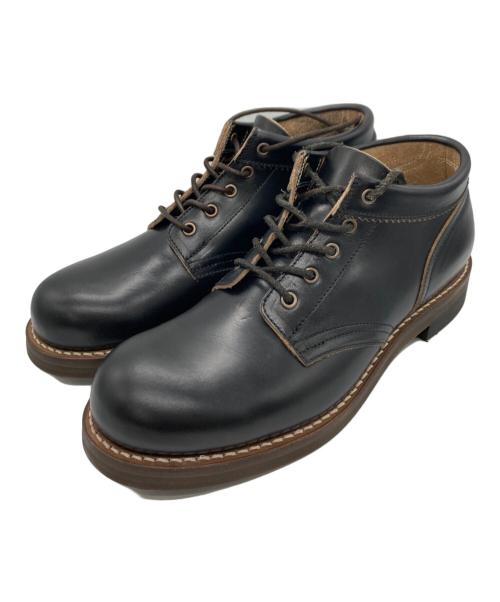 ROLLING DUB TRIO（ローリングダブトリオ）ROLLING DUB TRIO (ローリングダブトリオ) COUPEN ミッドカットワークブーツ ブラック サイズ:26.5cmの古着・服飾アイテム