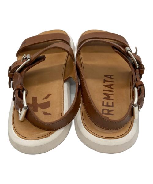 PREMIATA（プレミアータ）PREMIATA (プレミアータ) レザーストラップサンダル ブラウン サイズ:27cmの古着・服飾アイテム