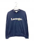 LACOSTEラコステ）の古着「プリントスウェット」｜ネイビー