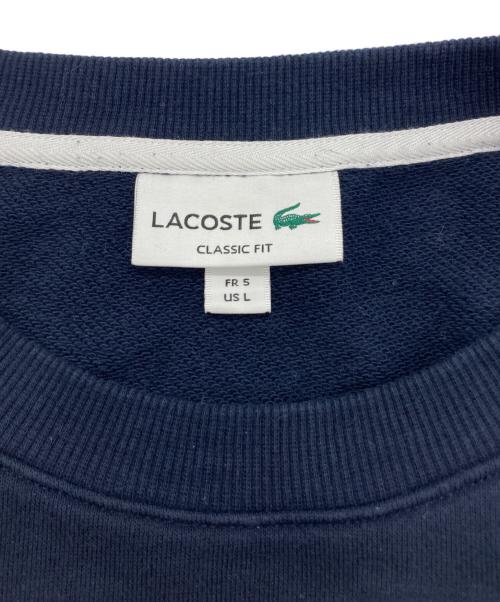 LACOSTE（ラコステ）LACOSTE (ラコステ) プリントスウェット ネイビー サイズ:Lの古着・服飾アイテム