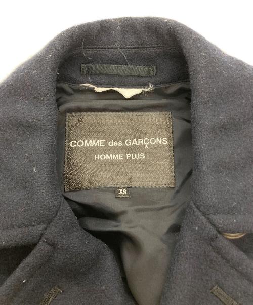 COMME des GARCONS HOMME PLUS（コムデギャルソンオムプリュス）COMME des GARCONS HOMME PLUS (コムデギャルソンオムプリュス) Pコート ネイビー サイズ:XSの古着・服飾アイテム