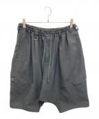 s'yteサイト）の古着「POCKET 6-QUARTER-LENGTH SARUEL PANTS」｜ブラック