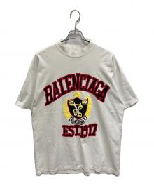 BALENCIAGA（バレンシアガ）の古着「DIY college Tシャツ」｜ホワイト