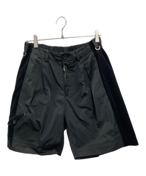 EESETT&Co（イーセットアンドコー）EESETT&Co (イーセットアンドコー) BANDAGE SHORTS ブラック サイズ:30の古着・服飾アイテム