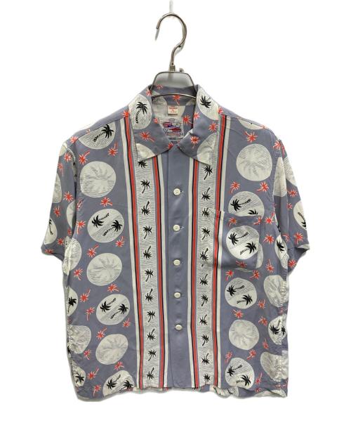 Sun Surf（サンサーフ）Sun Surf (サンサーフ) DUKES PALMSアロハシャツ パープル サイズ:Sの古着・服飾アイテム
