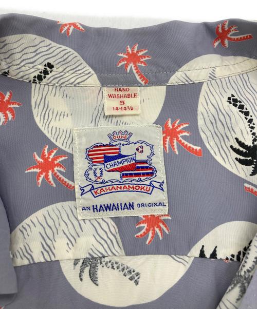 Sun Surf（サンサーフ）Sun Surf (サンサーフ) DUKES PALMSアロハシャツ パープル サイズ:Sの古着・服飾アイテム