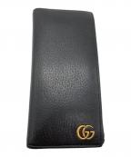 GUCCIグッチ）の古着「GGマーモントロングウォレット」｜ブラック