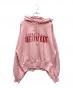MAISON SPECIALメゾンスペシャル）の古着「BLOOM Embroidery Logo Hoodie」｜ピンク