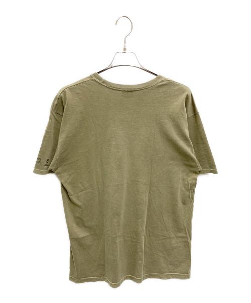 stussy（ステューシー）stussy (ステューシー) Rat Race Pigment Dyed Tee オリーブ サイズ:Lの古着・服飾アイテム
