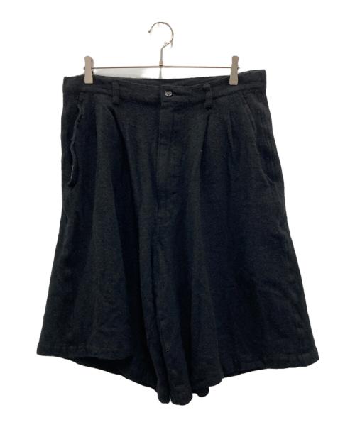 COMME des GARCONS SHIRT（コムデギャルソンシャツ）COMME des GARCONS SHIRT (コムデギャルソンシャツ) ウールナイロンプリーツショーツ ブラック サイズ:Mの古着・服飾アイテム