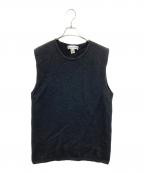 COMME des GARCONS SHIRTコムデギャルソンシャツ）の古着「ニットベスト」｜ブラック