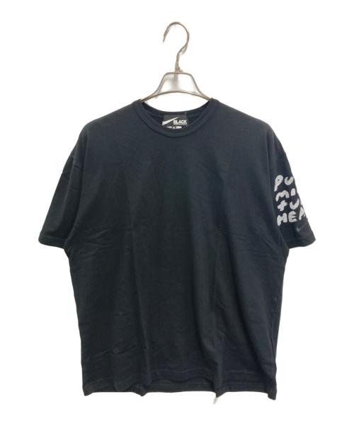 BLACK COMME des GARCONS（ブラックコムデギャルソン）BLACK COMME des GARCONS (ブラック コムデギャルソン) NIKE (ナイキ) コラボプリントTシャツ ブラック サイズ:S 未使用品の古着・服飾アイテム