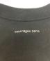 中古・古着 courreges (クレージュ) AC ストレート プリント T シャツ ブラック サイズ:S：18000円