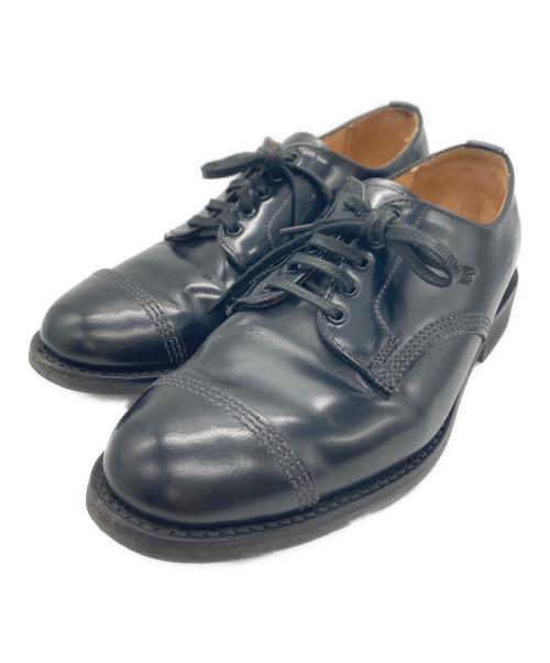 SANDERS（サンダース）SANDERS (サンダース) FEMALE MILITARY DERBY SHOE ブラック サイズ:4の古着・服飾アイテム