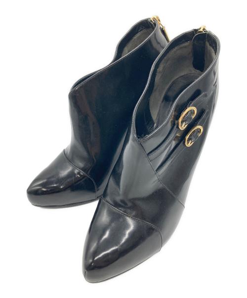 DOLCE & GABBANA（ドルチェ＆ガッバーナ）DOLCE & GABBANA (ドルチェ＆ガッバーナ) ショートブーツ ブラック サイズ:40の古着・服飾アイテム