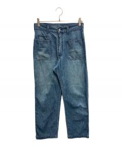 中古・古着通販】BALENCIAGA (バレンシアガ) デニムパンツ ブラック