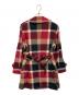 BLACK LABEL CRESTBRIDGE (ブラックレーベル クレストブリッジ) ウールチェックトレンチコート レッド サイズ:M：25000円