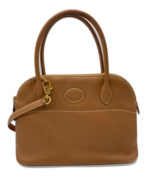 HERMES（エルメス）HERMES (エルメス) ボリード27ボックスカーフ/ショルダーバッグ ベージュの古着・服飾アイテム