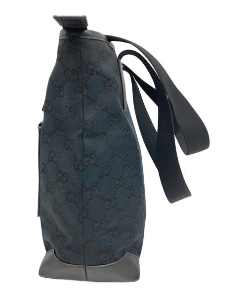 GUCCI（グッチ）GUCCI (グッチ) GGキャンバストートバッグ ブラックの古着・服飾アイテム