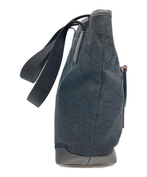 GUCCI（グッチ）GUCCI (グッチ) GGキャンバストートバッグ ブラックの古着・服飾アイテム
