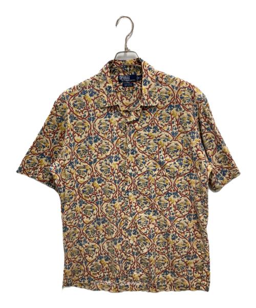 POLO RALPH LAUREN（ポロ・ラルフローレン）POLO RALPH LAUREN (ポロ・ラルフローレン) CALDWELL オープンカラー半袖総柄シャツ ベージュ サイズ:Mの古着・服飾アイテム