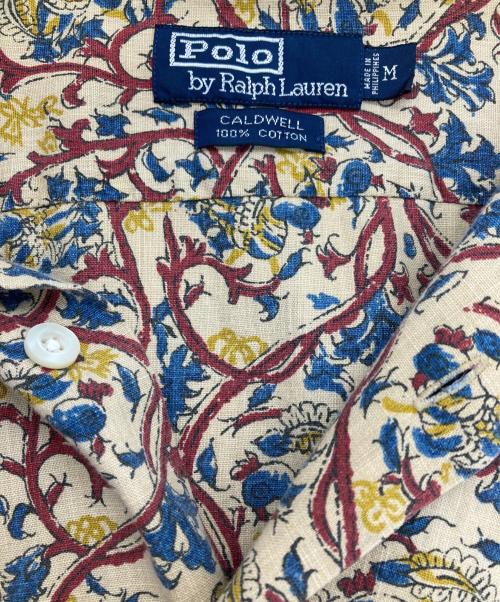 POLO RALPH LAUREN（ポロ・ラルフローレン）POLO RALPH LAUREN (ポロ・ラルフローレン) CALDWELL オープンカラー半袖総柄シャツ ベージュ サイズ:Mの古着・服飾アイテム