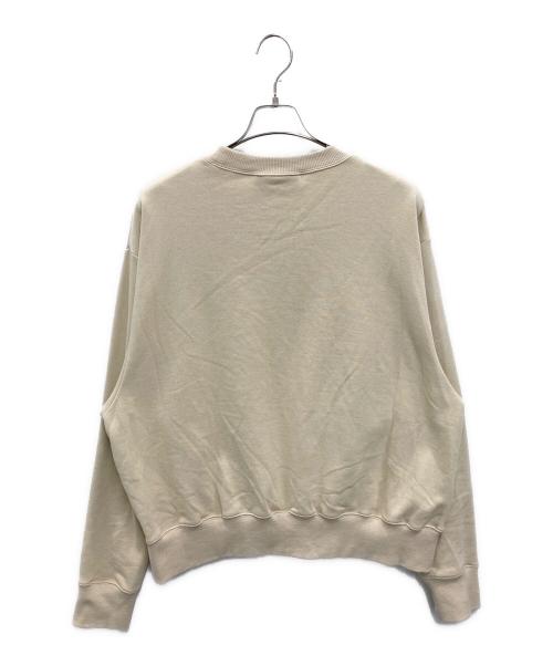 YEN TOWN MARKET（エンタウンマーケット）YEN TOWN MARKET (エンタウンマーケット) BARCA スクリプトロゴ クルーネック ベージュ サイズ:Lの古着・服飾アイテム