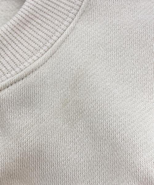 YEN TOWN MARKET（エンタウンマーケット）YEN TOWN MARKET (エンタウンマーケット) BARCA スクリプトロゴ クルーネック ベージュ サイズ:Lの古着・服飾アイテム