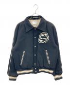 SUGARHILLシュガーヒル）の古着「MELTON STADIUM JACKET」｜ブラック