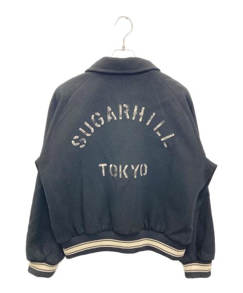 SUGARHILL（シュガーヒル）SUGARHILL (シュガーヒル) MELTON STADIUM JACKET ブラック サイズ:3の古着・服飾アイテム