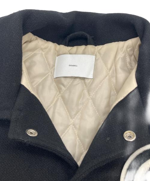 SUGARHILL（シュガーヒル）SUGARHILL (シュガーヒル) MELTON STADIUM JACKET ブラック サイズ:3の古着・服飾アイテム