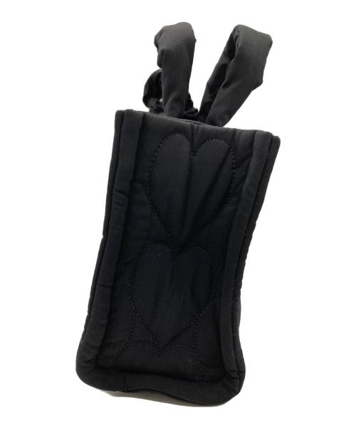 furfur（ファーファー）furfur (ファーファー) ハートキルティングバッグ ブラックの古着・服飾アイテム