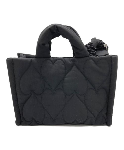 furfur（ファーファー）furfur (ファーファー) ハートキルティングバッグ ブラックの古着・服飾アイテム