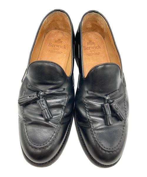 berwick（バーウィック）berwick (バーウィック) タッセルローファー ブラック サイズ:8 1/2の古着・服飾アイテム