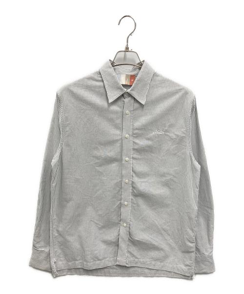 KITH（キス）KITH (キス) ストライプシャツ ブルー×ホワイト サイズ:記載なしの古着・服飾アイテム