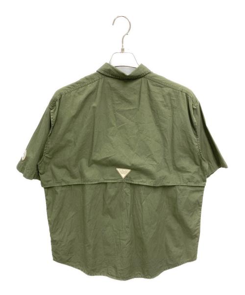 KITH（キス）KITH (キス) Columbia (コロンビア) PFG 半袖シャツ オリーブ サイズ:Sの古着・服飾アイテム