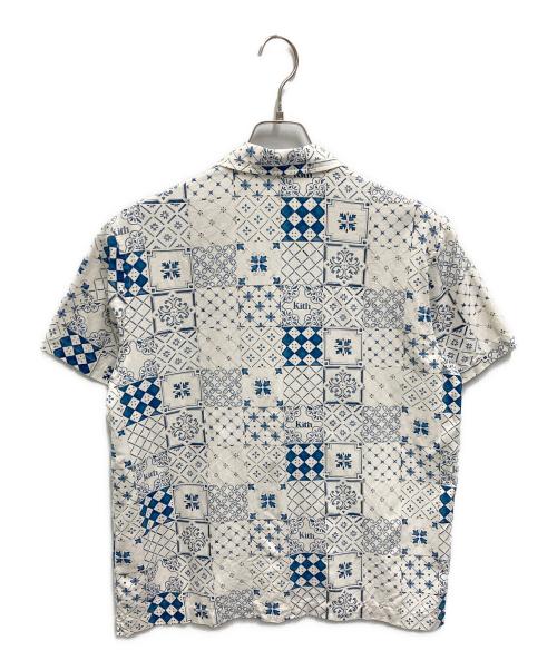 KITH（キス）KITH (キス) Azulejo Tiles Thompson Camp Collar Shirt ホワイト サイズ:Sの古着・服飾アイテム