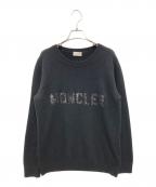 MONCLERモンクレール）の古着「MAGLIONE TRICOT GIRO ウールカシミヤニット」｜ブラック