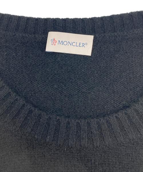 MONCLER（モンクレール）MONCLER (モンクレール) MAGLIONE TRICOT GIRO ウールカシミヤニット ブラック サイズ:Mの古着・服飾アイテム