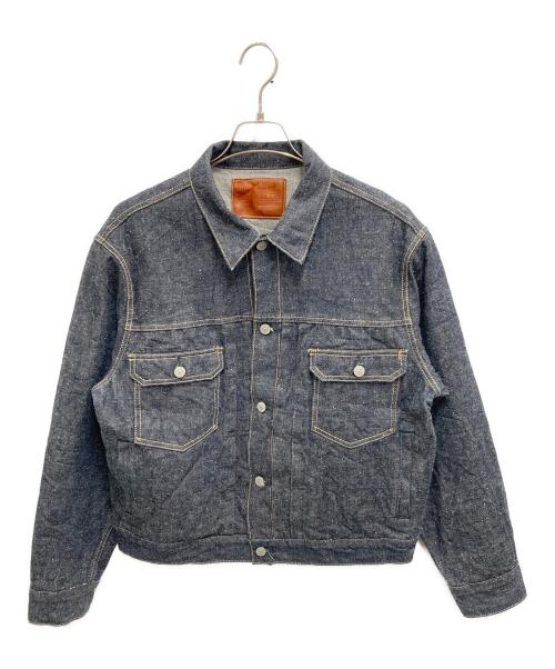 gold（ゴールド）GOLD (ゴールド) RECYCLED WASTE SUVIN COTTON YARN 14oz.DENIM JACKET インディゴ サイズ:W38の古着・服飾アイテム