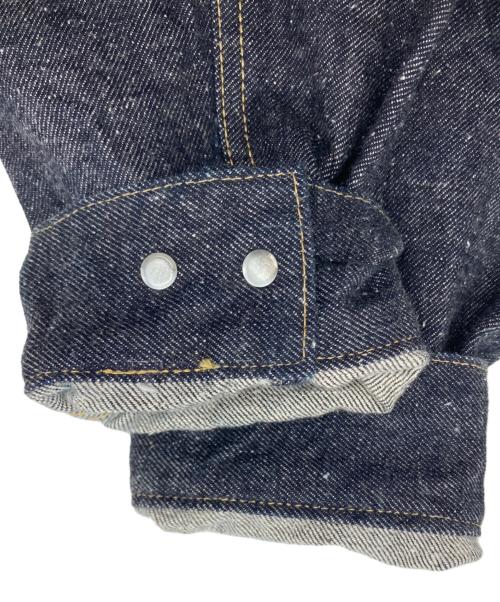 gold（ゴールド）GOLD (ゴールド) RECYCLED WASTE SUVIN COTTON YARN 14oz.DENIM JACKET インディゴ サイズ:W38の古着・服飾アイテム