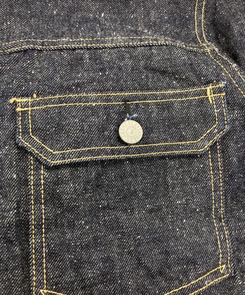 gold（ゴールド）GOLD (ゴールド) RECYCLED WASTE SUVIN COTTON YARN 14oz.DENIM JACKET インディゴ サイズ:W38の古着・服飾アイテム