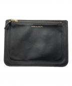 COMME des GARCONSコムデギャルソン）の古着「OUT SIDE POCKET ZIP POUCH」｜ブラック